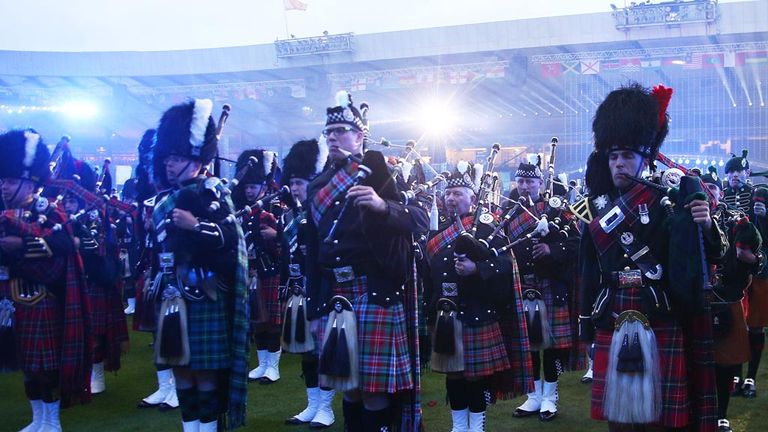 The closing ceremony for the 2014 Commonwealth Games was staged at Hampden Park, Glasgow