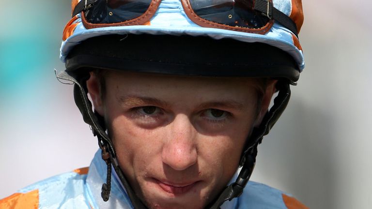 Jockey Cam Hardie during day two of Glorious Goodwood at Goodwood Racecourse, West Sussex. PRESS ASSOCIATION Photo. Picture date: Wednesday July 30, 2014. 