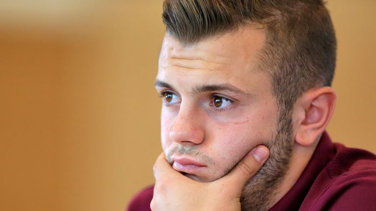 England's Jack Wilshere during a press conference at St George's Park, Burton Upon Trent