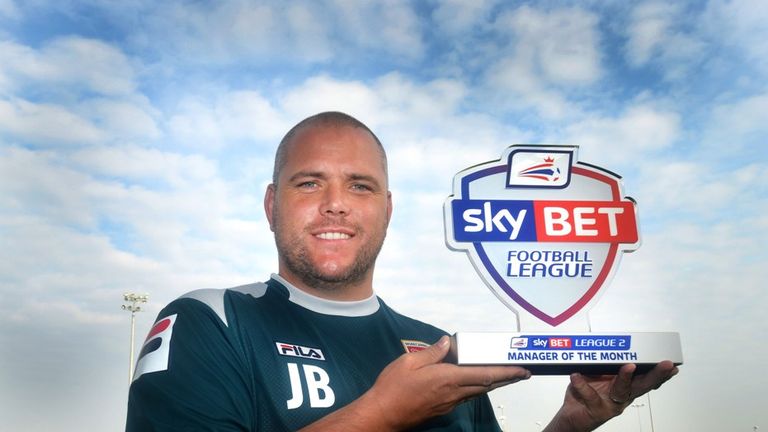 Morecambe Boss Jim Bentley Wins the Sky Bet League Two Manager of the Month award for August 2014