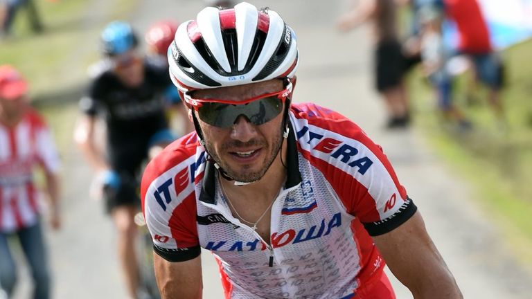 Joaquim Rodriguez attacks on stage nineeen of the 2014 Vuelta a Espana