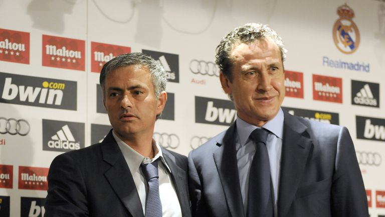 Jose Mourinho and Jorge Valdano at Real Madrid