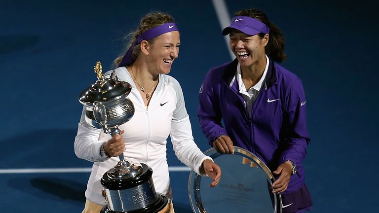 2013 Australian Open winner Victoria Azarenka and runner-up Li Na