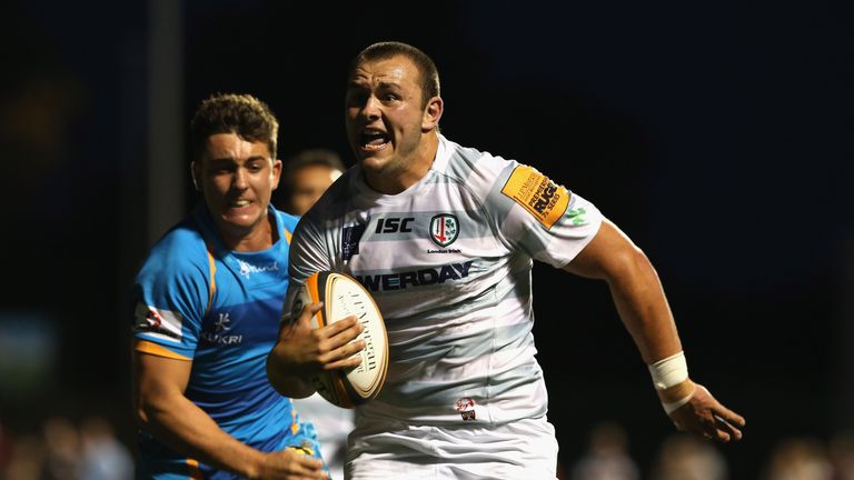Gerard Ellis: The talented forward has extended his contract with London Irish until 2017. 