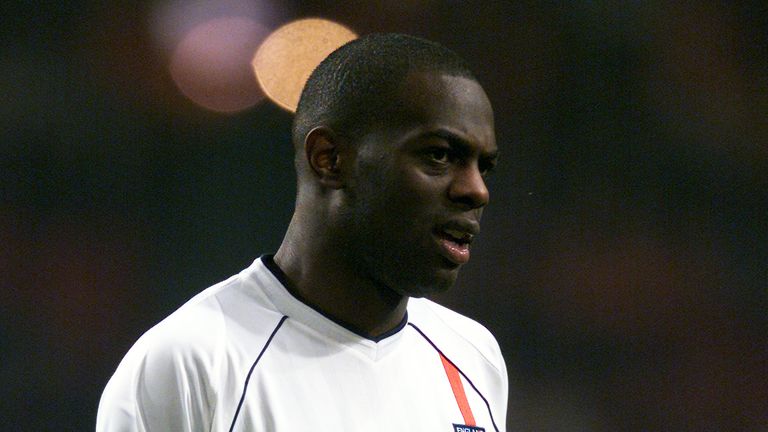Michael Ricketts of England makes his international debut during the International Friendly match against Holland played at the Amsterdam Arena