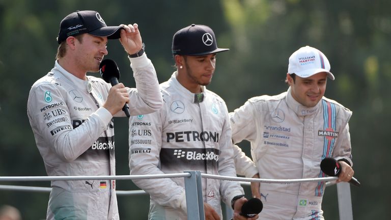 Hamilton victorious in Monza ahead of Rosberg