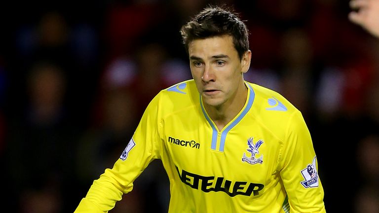 Crystal Palace's Owen Garvan during the Capital One Cup Second Round match at Banks's Stadium, Walsall