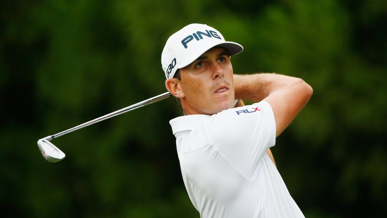Billy Horschel of the United States  hits his tee shot on the second hole during the final round of the TOUR Championship