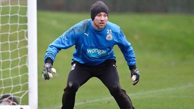 Rob Elliott seems to spend more time training with Newcastle than playing matches for them