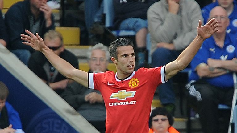 Robin van Persie celebrates 