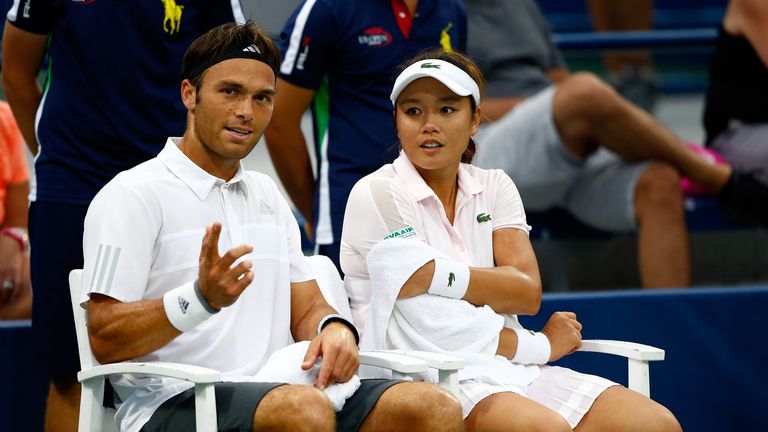 Chan Yung-jan and Ross Hutchins at the US Open