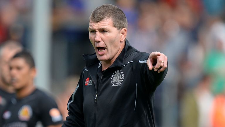 Exeter Chiefs head coach Rob Baxter before the Aviva Premiership match at Sandy Park, Exeter.