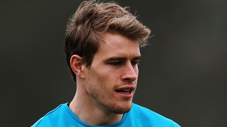 Andrew Trimble during a Training Session at Carton House, Dublin.