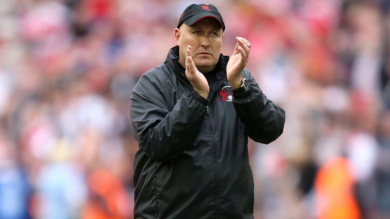 Leyton Orient manager Russell Slade following May's League One play-off defeat at Wembley