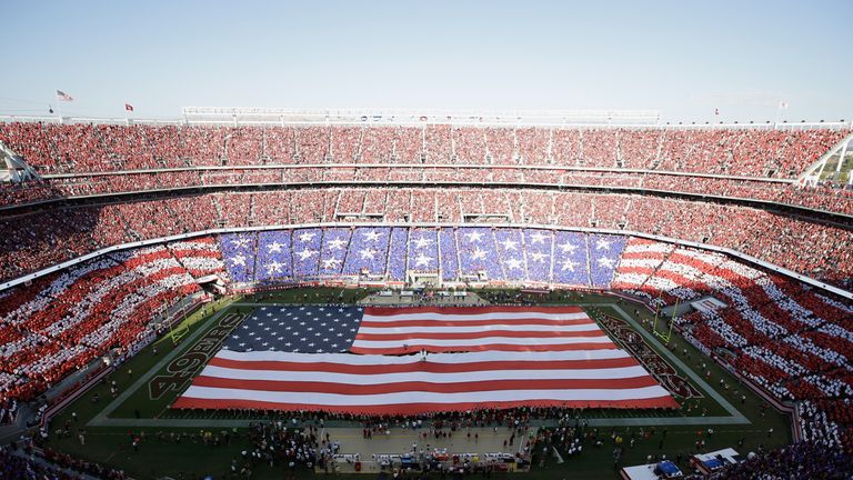 Levi's Stadium before the game between the San Francisco 49ers and the Chicago Bears