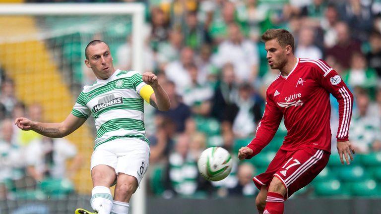 Scott Brown (left): Impressed on his first appearance of the season for Celtic
