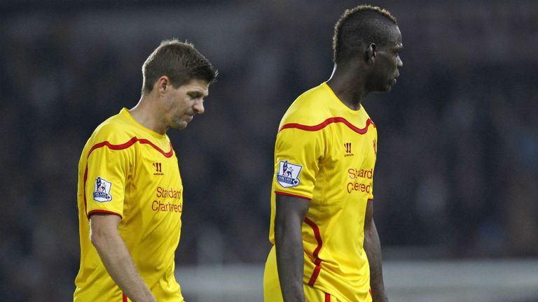 Steven Gerrard Mario Balotelli