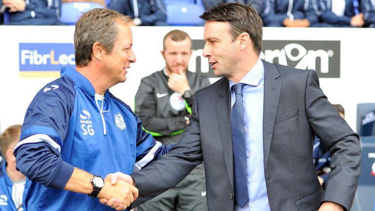 Bolton manager Dougie Freedman, Sheffield Wednesday Stuart Gray 