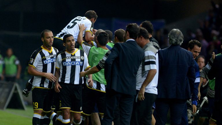 Celebrations for Udinese