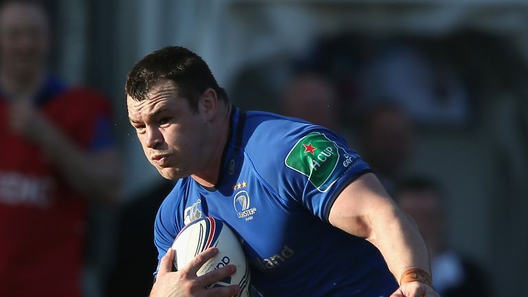TOULON, FRANCE - APRIL 06:  Cian Healy of Leinster runs with the ball during the Heineken Cup quarter final match between Toulon and Leinster at the Felix 