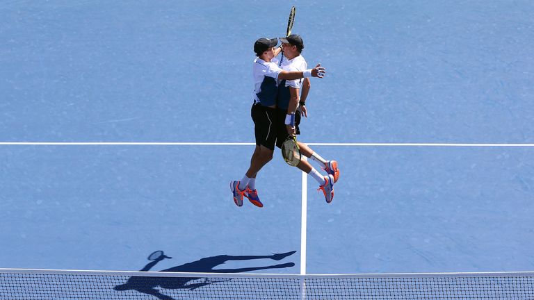 Bob Bryan and Mike Bryan. US Open 2014.