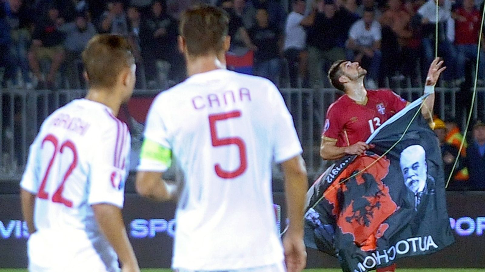 UEFA charge Serbia and Albania after European Qualifier abandoned in
