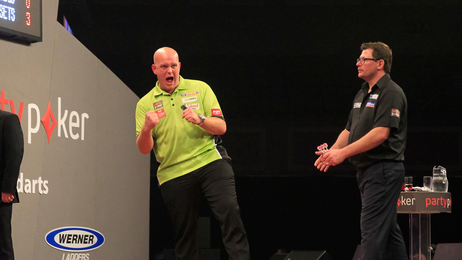 World Grand Prix Michael van Gerwen beats James Wade 53 after seesaw