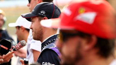 Fernando Alonso and Sebastian Vettel