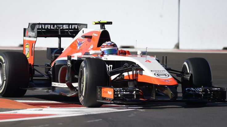 Max Chilton rides the kerb