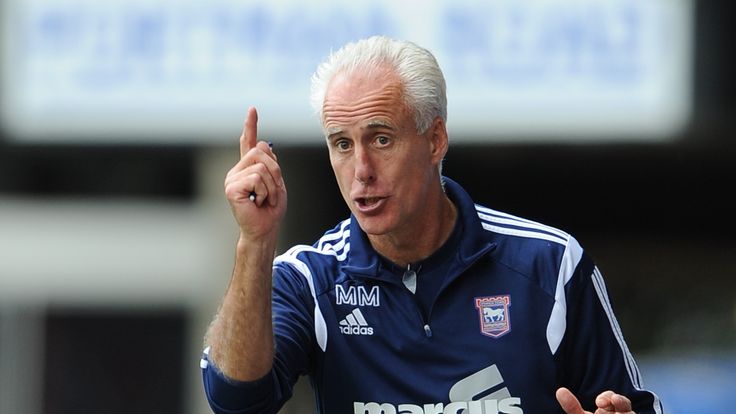 Ipswich Town manager Mick McCarthy during the game against Norwich City