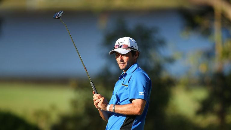 Scotland's Peter Whiteford leads the way at the halfway stage in Perth