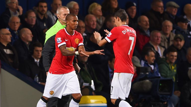Ashley Young replaces Angel di Maria