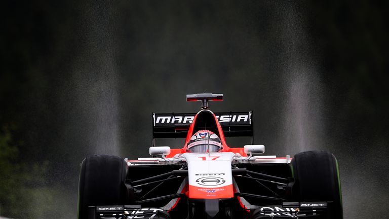 SPA, BELGIUM - AUGUST 23:  Jules Bianchi of France and Marussia drives during qualifying ahead of the Belgian Grand Prix at Circuit de Spa-Francorchamps 