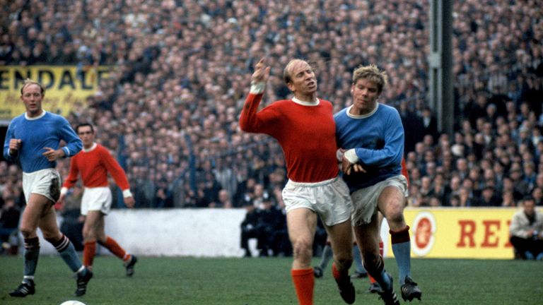 30/9/67 - City 1 United 2: Title races between Manchester clubs isn't new. United secured a crucial three points with Bobby Charlton's double to edge ahead