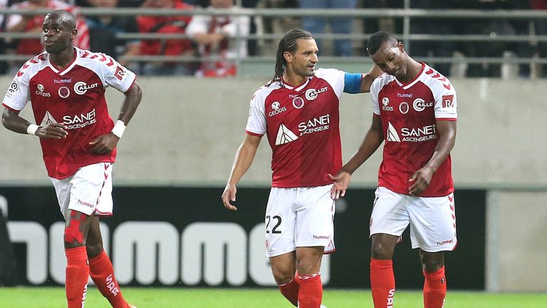 Odair Fortes celebrates his winning goal