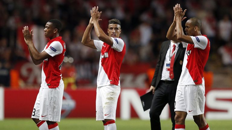 Monaco players celebrate