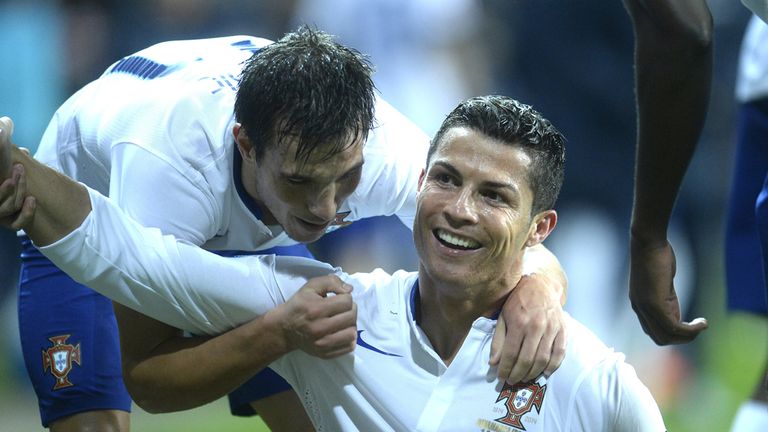 Portugal's Cristiano Ronaldo celebrates his winner