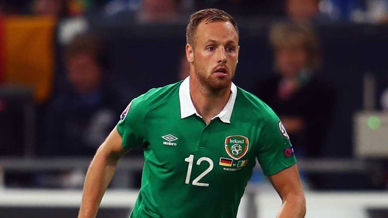 David Meyler in action for the Republic of Ireland against Germany
