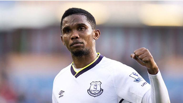 Samuel Eto'o: Roberto Martinez is delighted with how the veteran striker has settled at Everton. 