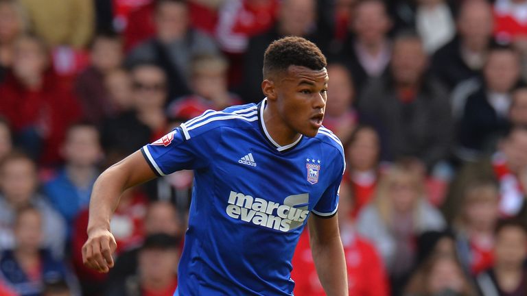 NOTTINGHAM, ENGLAND - OCTOBER 05:  Tyrone Mings of Ipswich Town during the Sky Bet Championship match between Nottingham Forest and Ipswich Town at City Gr