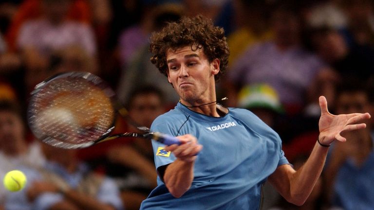 Gustavo Kuerten won his only Tennis Masters Cup title in 2000, defeating Andre Agassi in the final in Lisbon. 