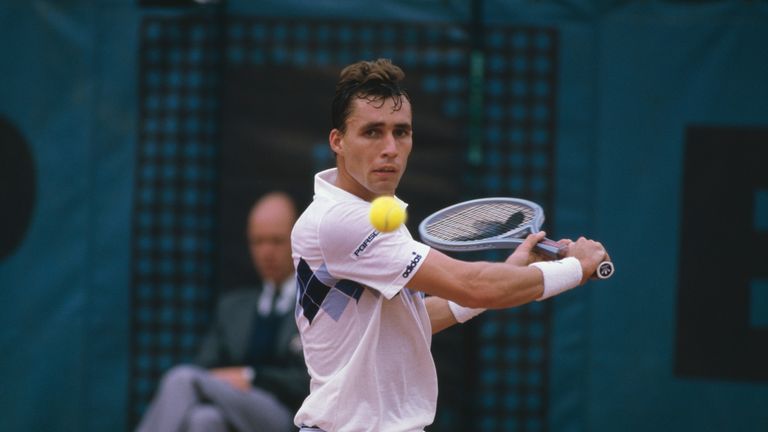 Tennis player Ivan Lendl wins the Men's Singles title at the 1984 French Open in Paris. 