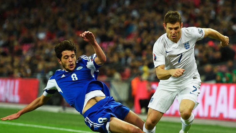 James Milner was given the nod to start for England