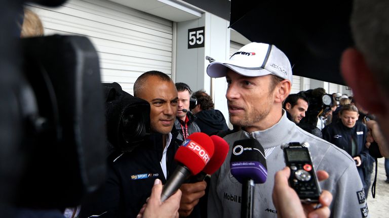 Jenson Button speaks to Sky Sports F1