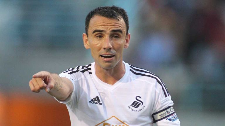 Leon Britton: Swansea City midfielder in pre-season action