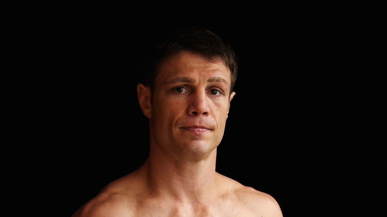 Michael Katsidis of Australia poses after the Press Conference ahead of his Interim WBO World title fight against Ricky Burns, 2011