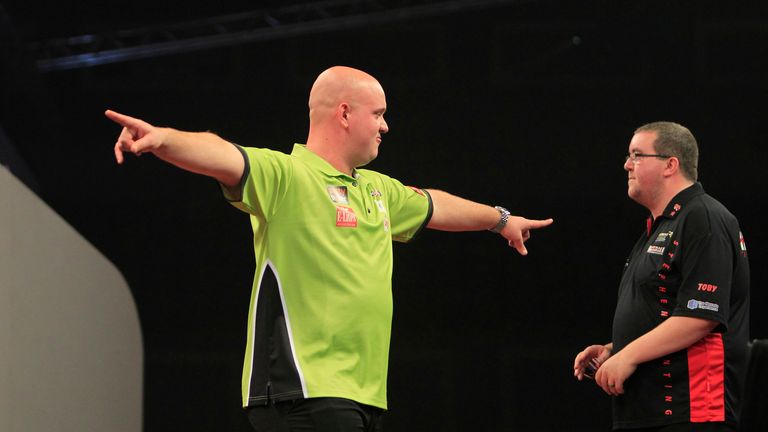 SEMI FINAL.MICHAEL VAN GERWEN V STEPHEN BUNTING.MICHAEL VAN GERWEN WINS
