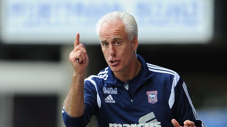 Ipswich Town manager Mick McCarthy during the game against Norwich City