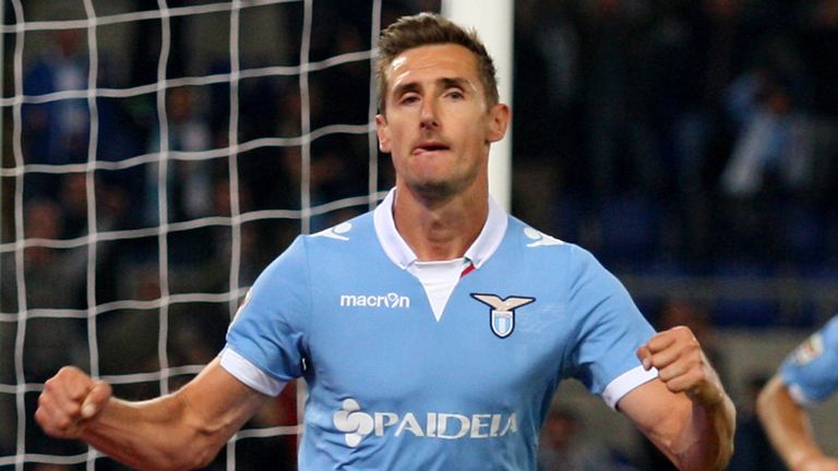 Substitute Miroslav Klose claimed the winner for Lazio