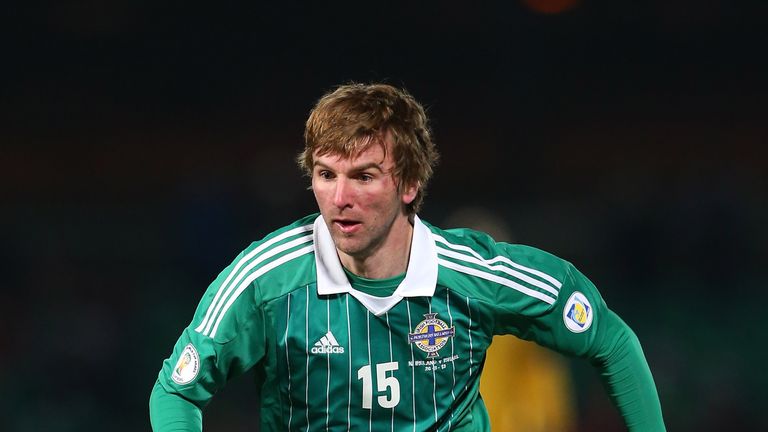 Paddy McCourt of Northern Ireland during the FIFA 2014 World Cup Group F Qualifier match between Northern Ireland and Israel